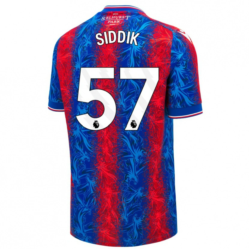 Danxen Kvinnor Cardo Siddik #57 Röda Blå Ränder Hemmatröja Matchtröjor 2024/25 Tröjor T-Tröja