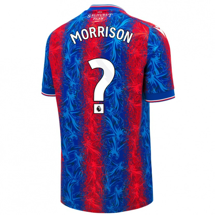 Danxen Kvinnor Jack Wells-Morrison #0 Röda Blå Ränder Hemmatröja Matchtröjor 2024/25 Tröjor T-Tröja