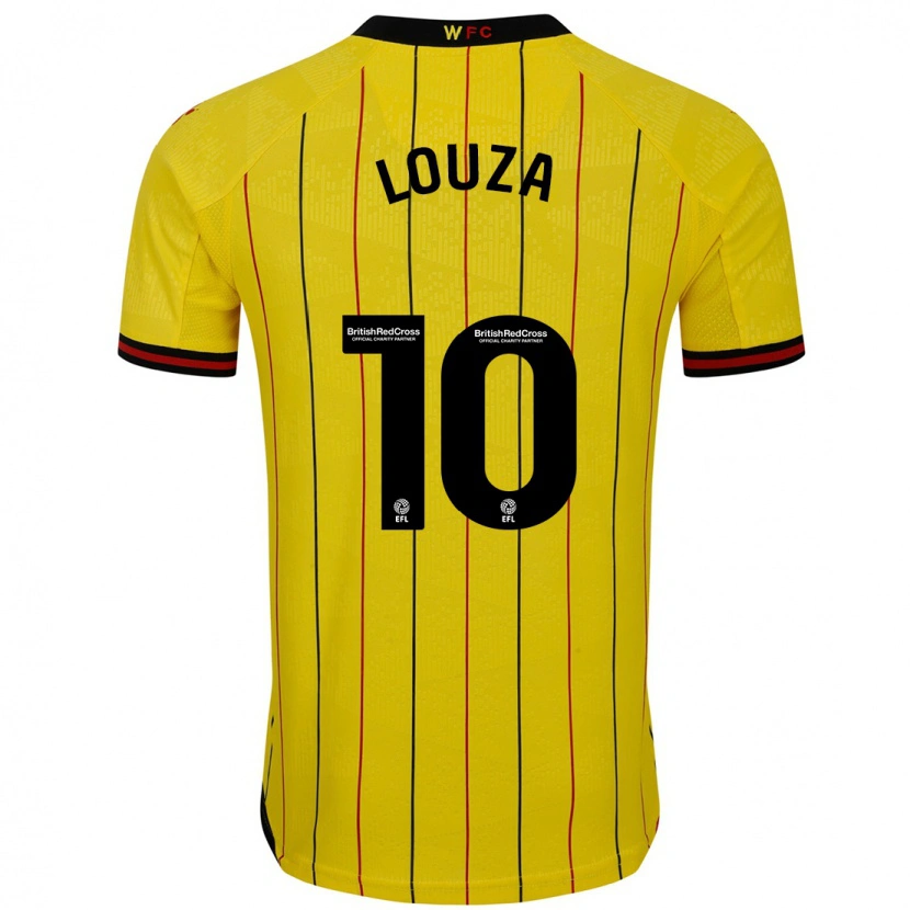 Danxen Kvinnor Imrân Louza #10 Gul Svart Hemmatröja Matchtröjor 2024/25 Tröjor T-Tröja