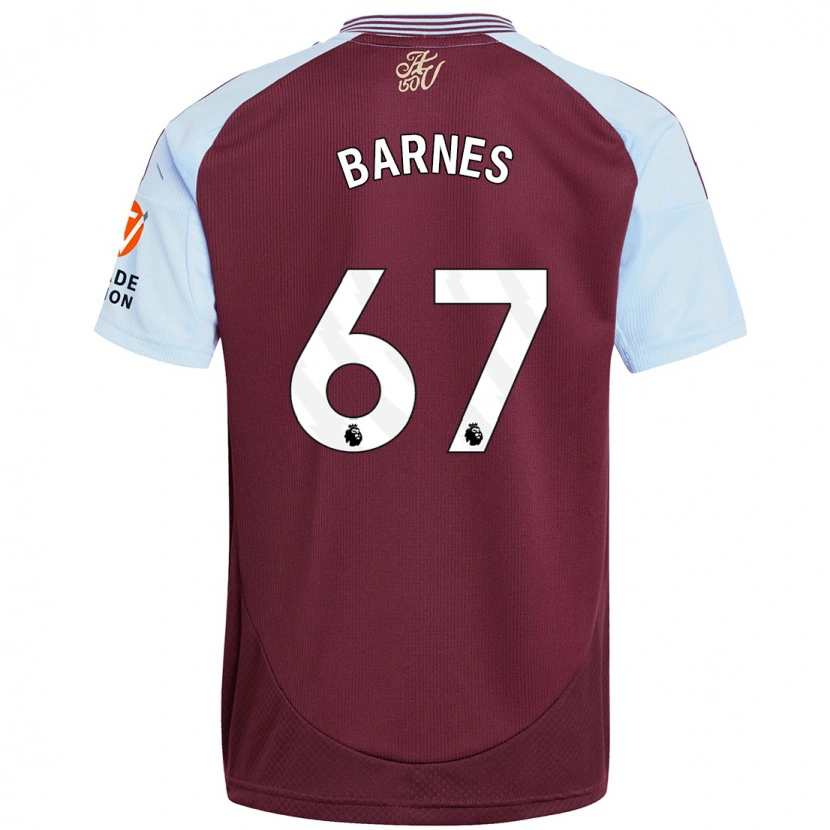 Danxen Kvinnor Mikell Barnes #67 Vinröd Himmelsblå Hemmatröja Matchtröjor 2024/25 Tröjor T-Tröja