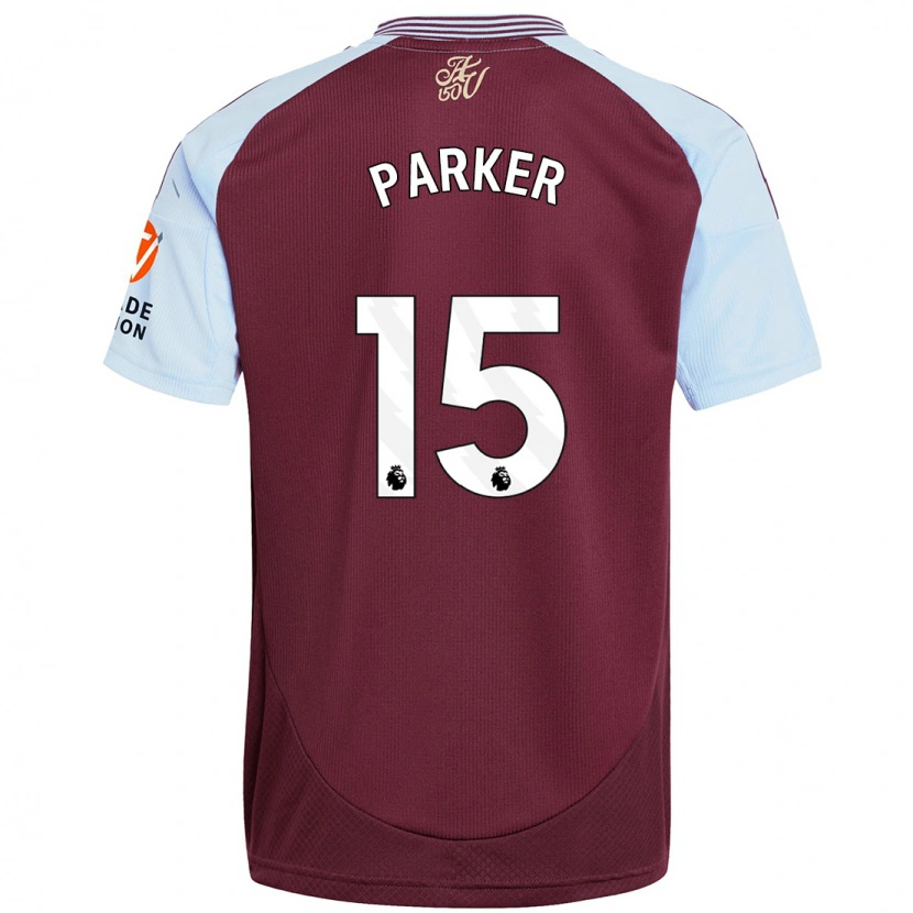 Danxen Kvinnor Lucy Parker #15 Vinröd Himmelsblå Hemmatröja Matchtröjor 2024/25 Tröjor T-Tröja