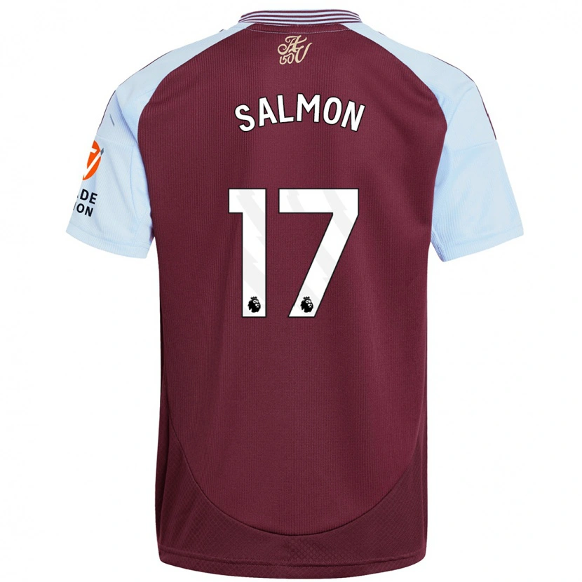 Danxen Kvinnor Ebony Salmon #17 Vinröd Himmelsblå Hemmatröja Matchtröjor 2024/25 Tröjor T-Tröja