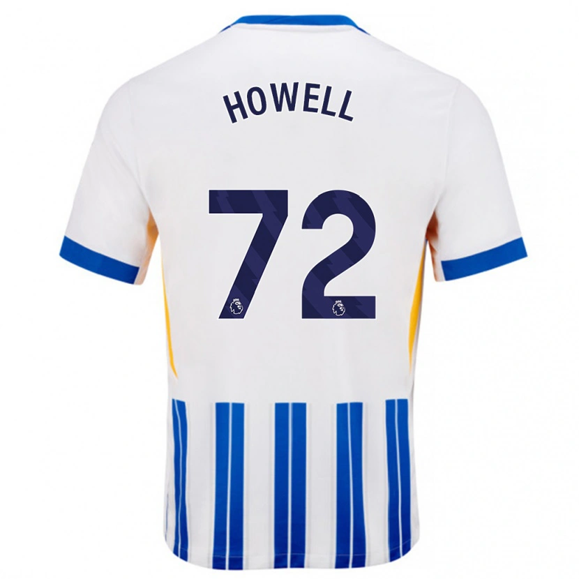 Danxen Kvinnor Harry Howell #72 Vita Blå Kritränder Hemmatröja Matchtröjor 2024/25 Tröjor T-Tröja