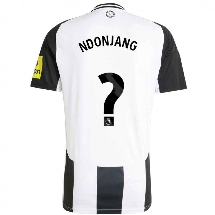 Danxen Kvinnor Alan Ndonjang #0 Vit Svart Hemmatröja Matchtröjor 2024/25 Tröjor T-Tröja