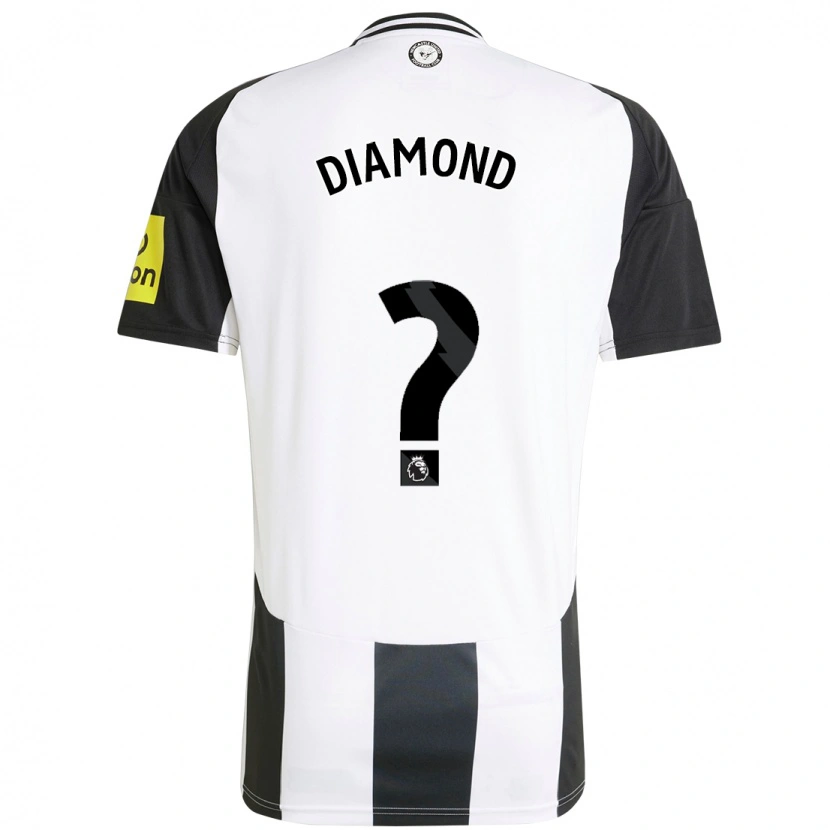 Danxen Kvinnor James Diamond #0 Vit Svart Hemmatröja Matchtröjor 2024/25 Tröjor T-Tröja