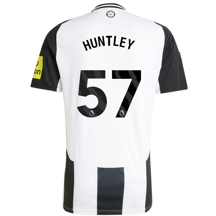 Danxen Kvinnor James Huntley #57 Vit Svart Hemmatröja Matchtröjor 2024/25 Tröjor T-Tröja
