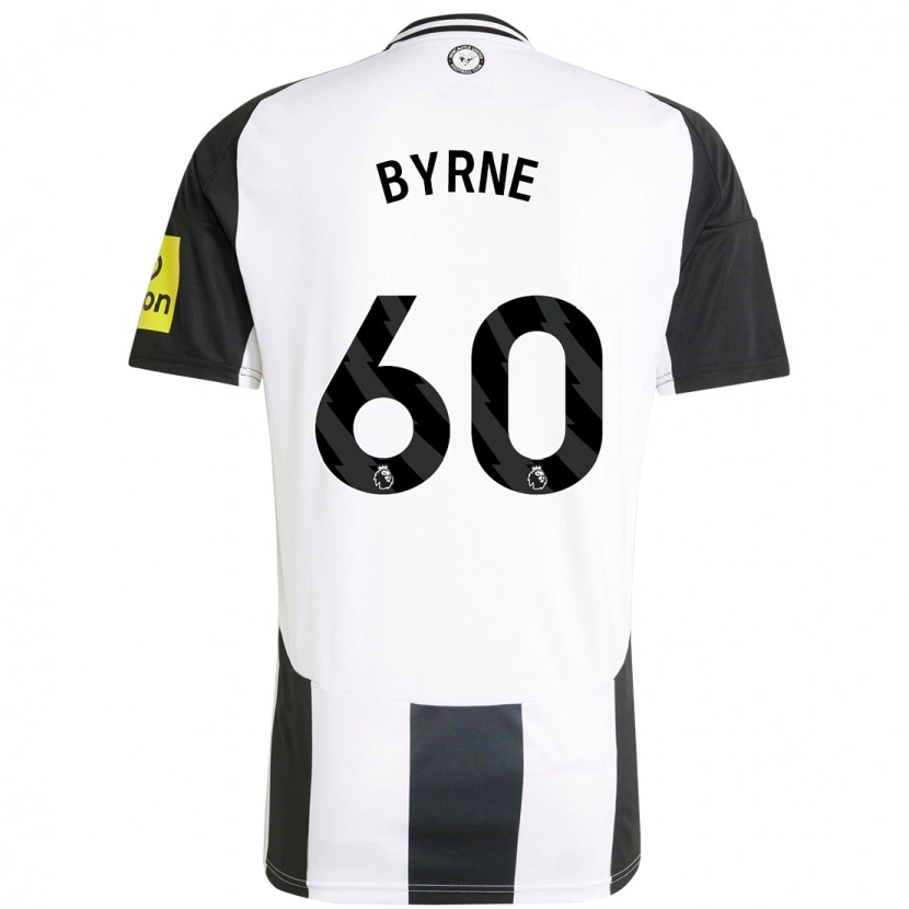 Danxen Kvinnor Reece Byrne #60 Vit Svart Hemmatröja Matchtröjor 2024/25 Tröjor T-Tröja