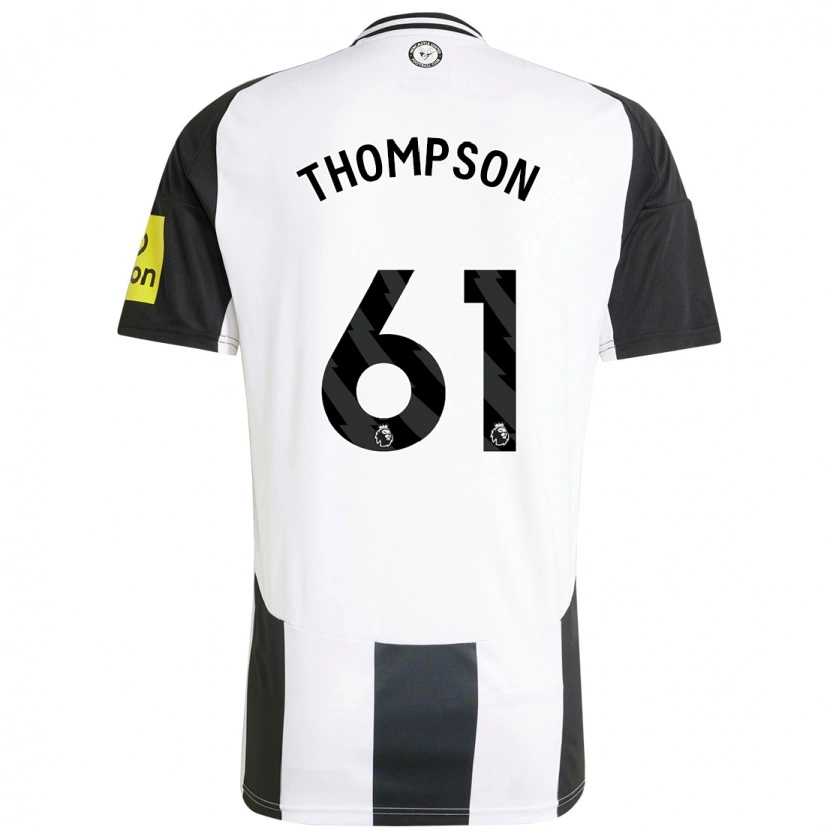 Danxen Kvinnor Max Thompson #61 Vit Svart Hemmatröja Matchtröjor 2024/25 Tröjor T-Tröja