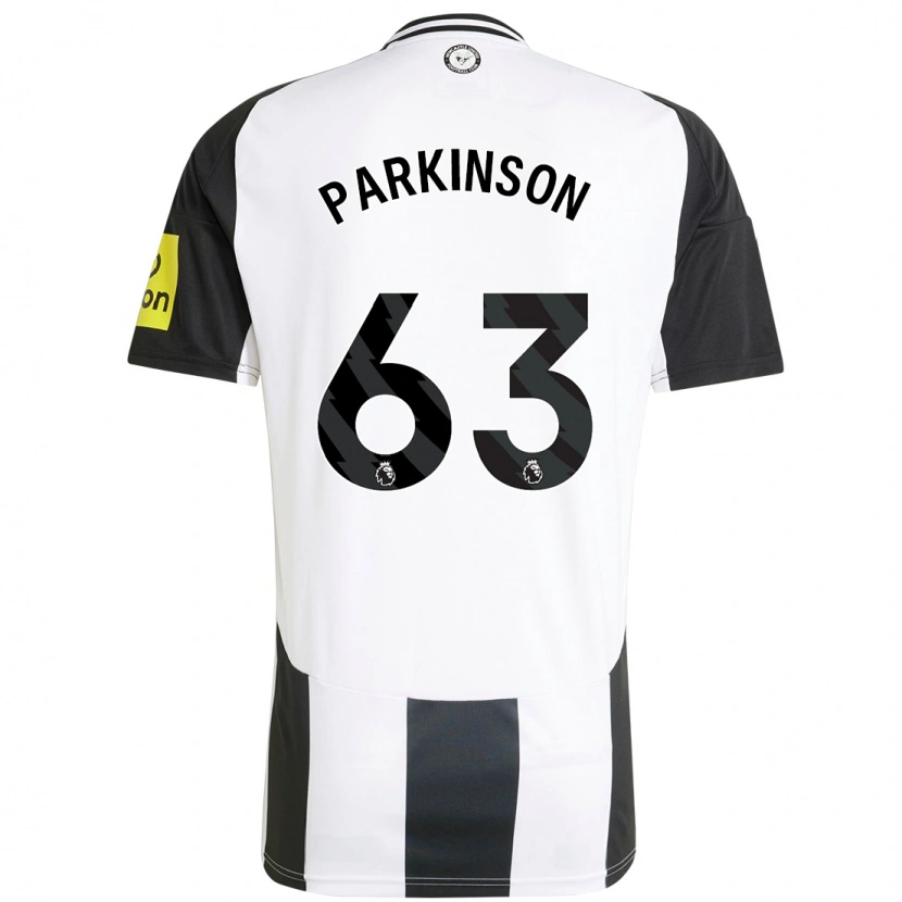 Danxen Kvinnor Ben Parkinson #63 Vit Svart Hemmatröja Matchtröjor 2024/25 Tröjor T-Tröja
