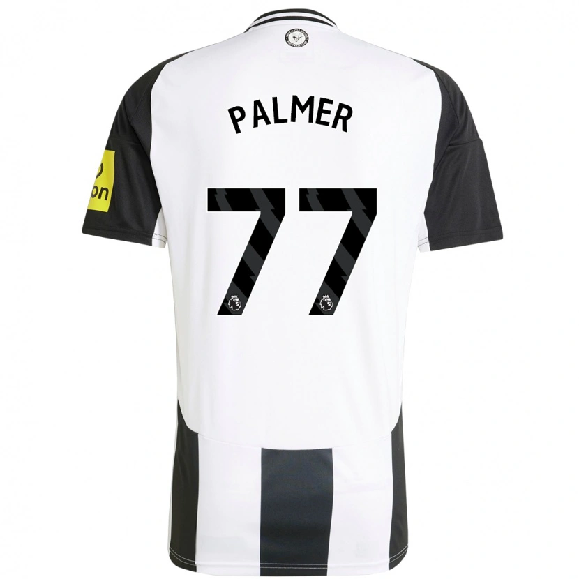 Danxen Kvinnor Darren Palmer #77 Vit Svart Hemmatröja Matchtröjor 2024/25 Tröjor T-Tröja