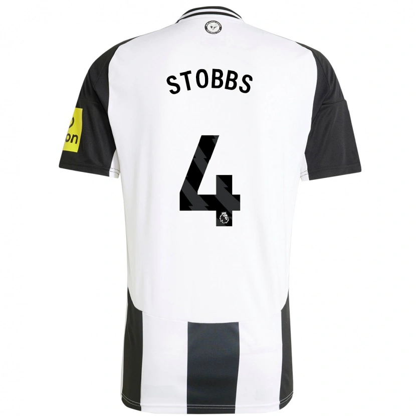Danxen Kvinnor Amber-Keegan Stobbs #4 Vit Svart Hemmatröja Matchtröjor 2024/25 Tröjor T-Tröja