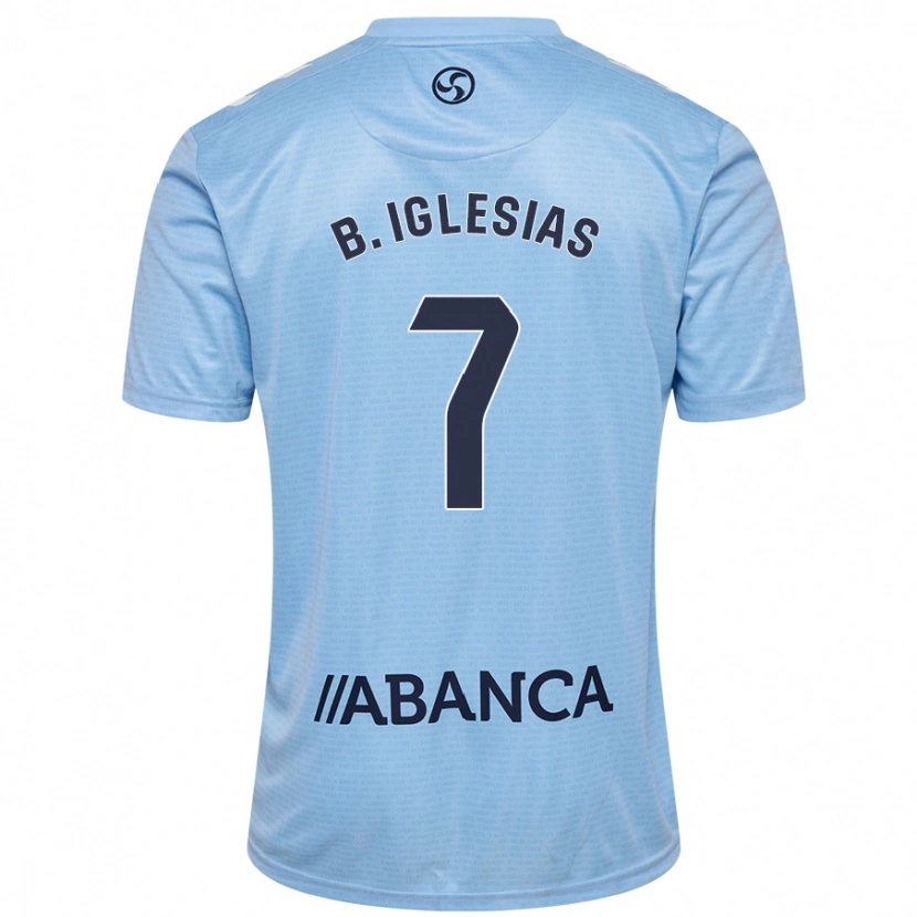 Danxen Kvinnor Borja Iglesias #7 Himmelsblå Hemmatröja Matchtröjor 2024/25 Tröjor T-Tröja