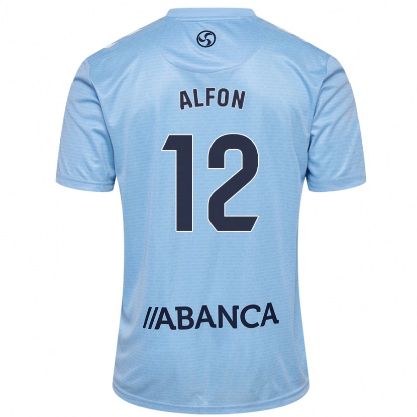 Danxen Kvinnor Alfon González #12 Himmelsblå Hemmatröja Matchtröjor 2024/25 Tröjor T-Tröja