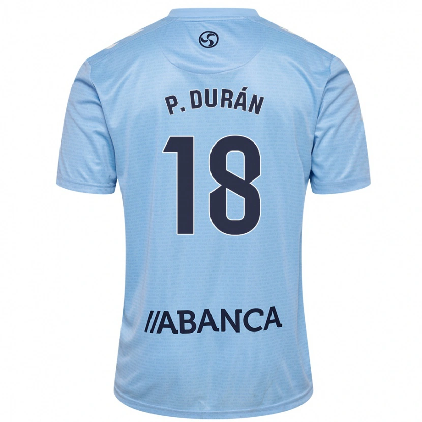 Danxen Kvinnor Pablo Durán #18 Himmelsblå Hemmatröja Matchtröjor 2024/25 Tröjor T-Tröja