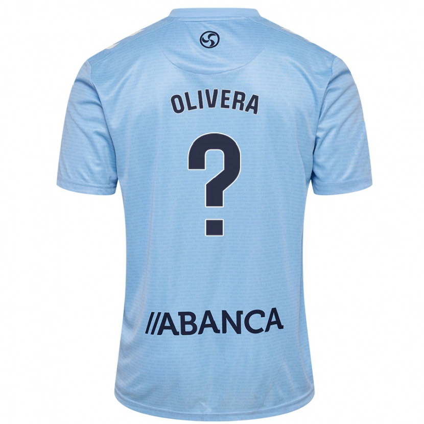 Danxen Kvinnor Nacho Olivera #0 Himmelsblå Hemmatröja Matchtröjor 2024/25 Tröjor T-Tröja