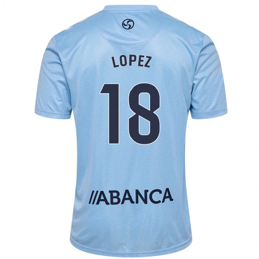 Danxen Kvinnor Joel López #18 Himmelsblå Hemmatröja Matchtröjor 2024/25 Tröjor T-Tröja