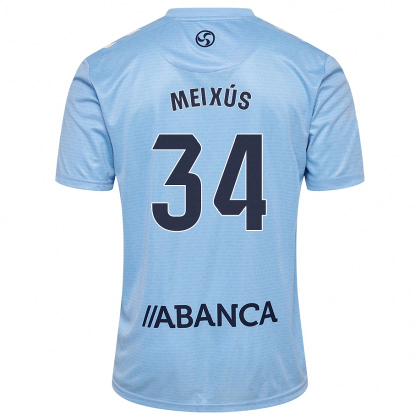 Danxen Kvinnor Pablo Meixús #34 Himmelsblå Hemmatröja Matchtröjor 2024/25 Tröjor T-Tröja