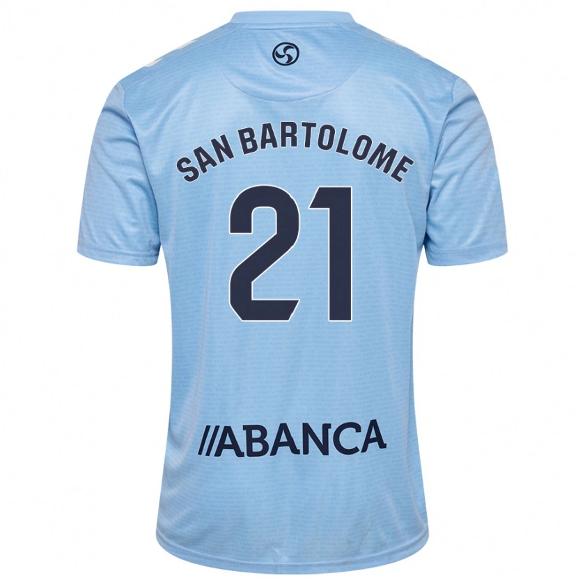 Danxen Kvinnor Víctor San Bartolomé #21 Himmelsblå Hemmatröja Matchtröjor 2024/25 Tröjor T-Tröja