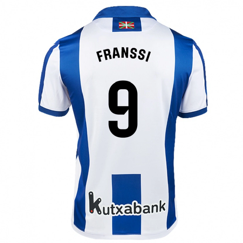 Danxen Kvinnor Sanni Franssi #9 Vit Blå Hemmatröja Matchtröjor 2024/25 Tröjor T-Tröja