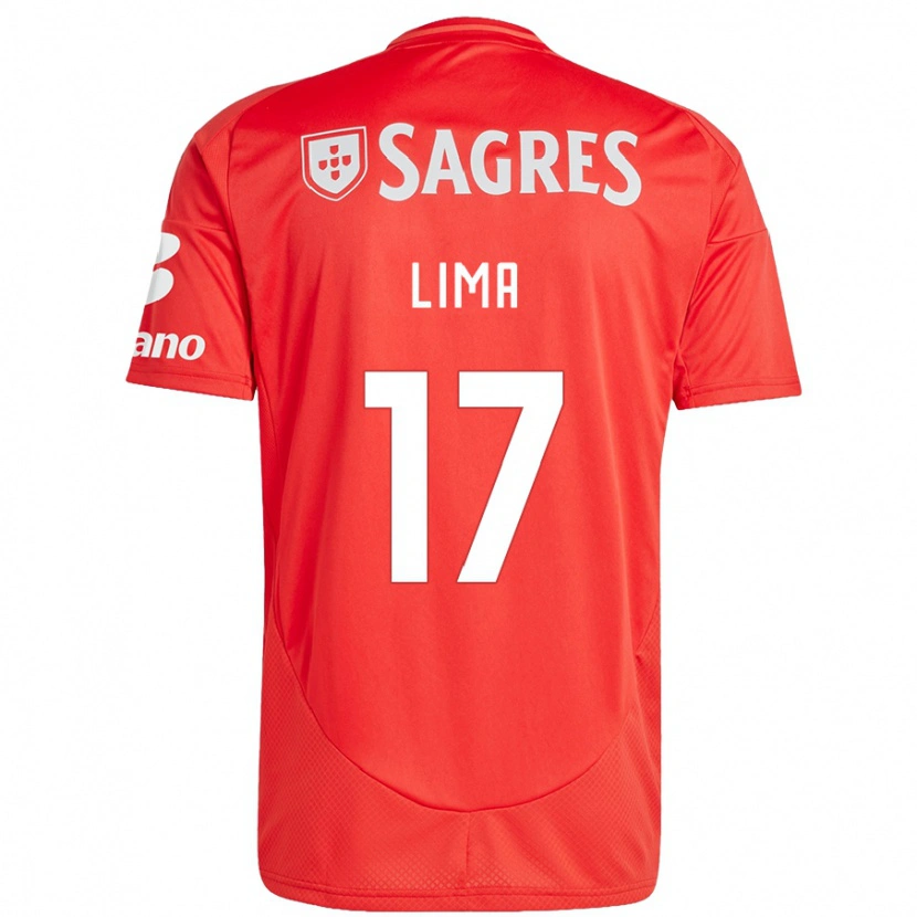 Danxen Kvinnor Ivan Lima #17 Röd Vit Hemmatröja Matchtröjor 2024/25 Tröjor T-Tröja