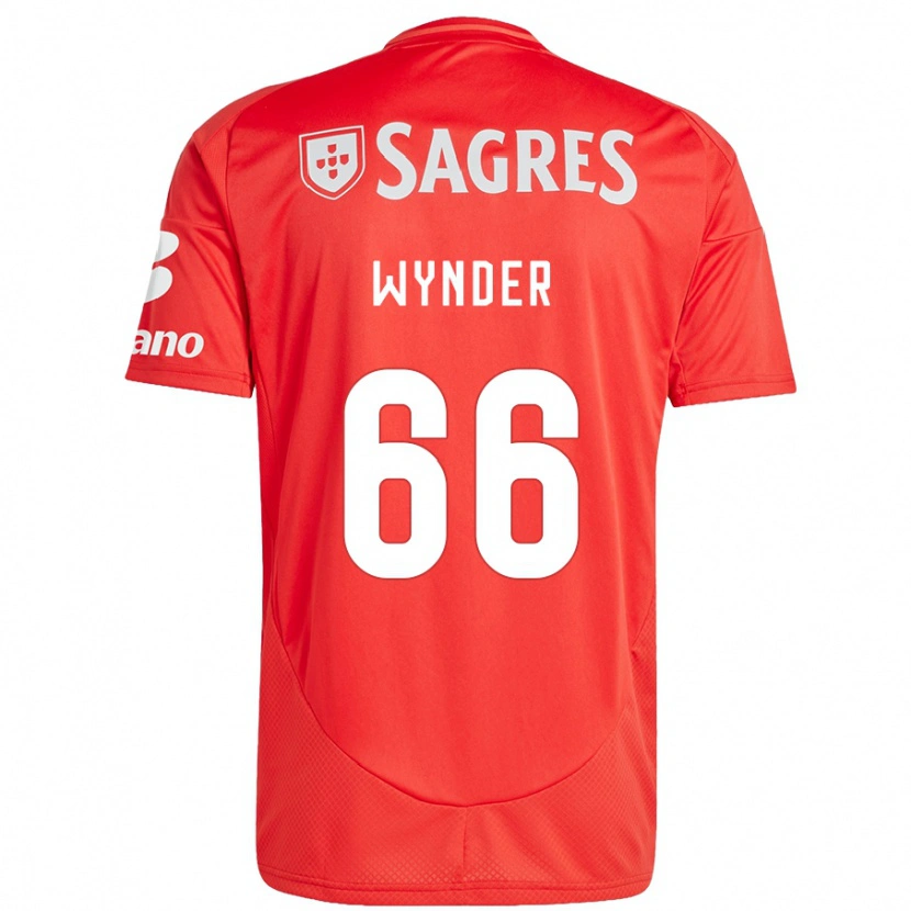 Danxen Kvinnor Joshua Wynder #66 Röd Vit Hemmatröja Matchtröjor 2024/25 Tröjor T-Tröja