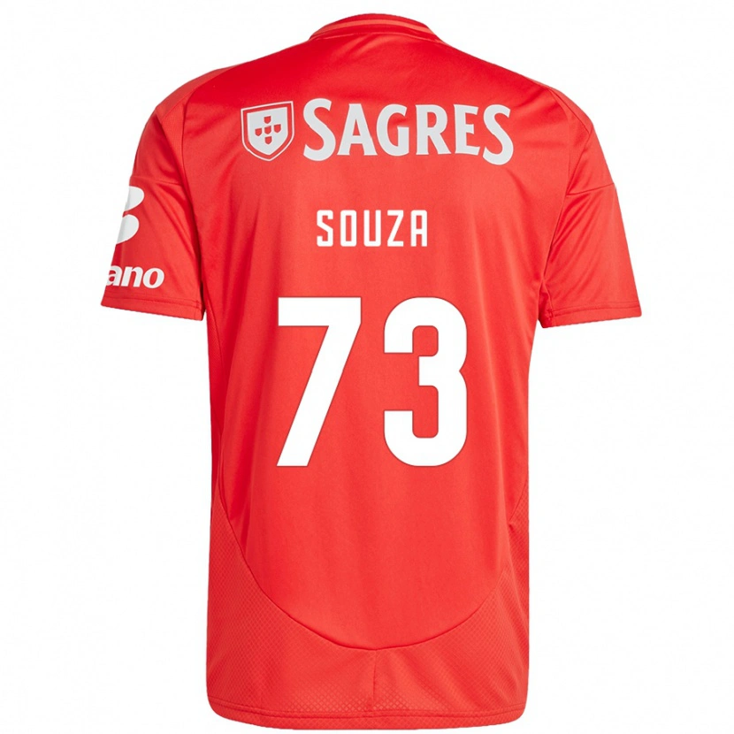 Danxen Kvinnor Beni Souza #73 Röd Vit Hemmatröja Matchtröjor 2024/25 Tröjor T-Tröja