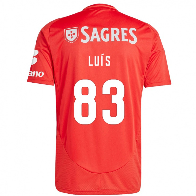 Danxen Kvinnor Rafael Luís #83 Röd Vit Hemmatröja Matchtröjor 2024/25 Tröjor T-Tröja