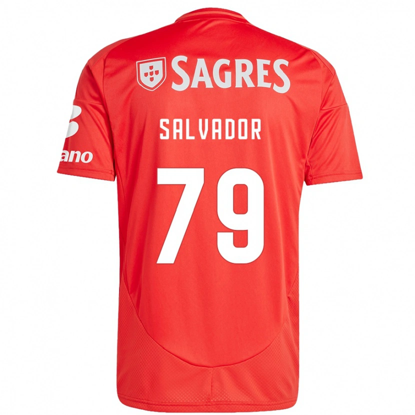 Danxen Kvinnor Marta Salvador #79 Röd Vit Hemmatröja Matchtröjor 2024/25 Tröjor T-Tröja