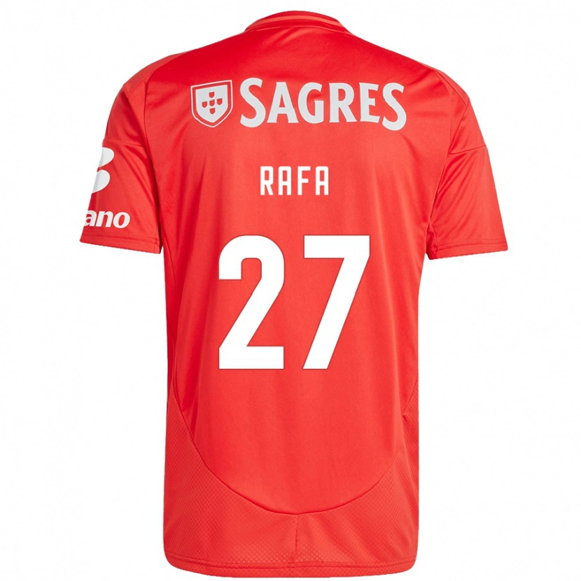 Danxen Kvinnor Rafa #27 Röd Vit Hemmatröja Matchtröjor 2024/25 Tröjor T-Tröja