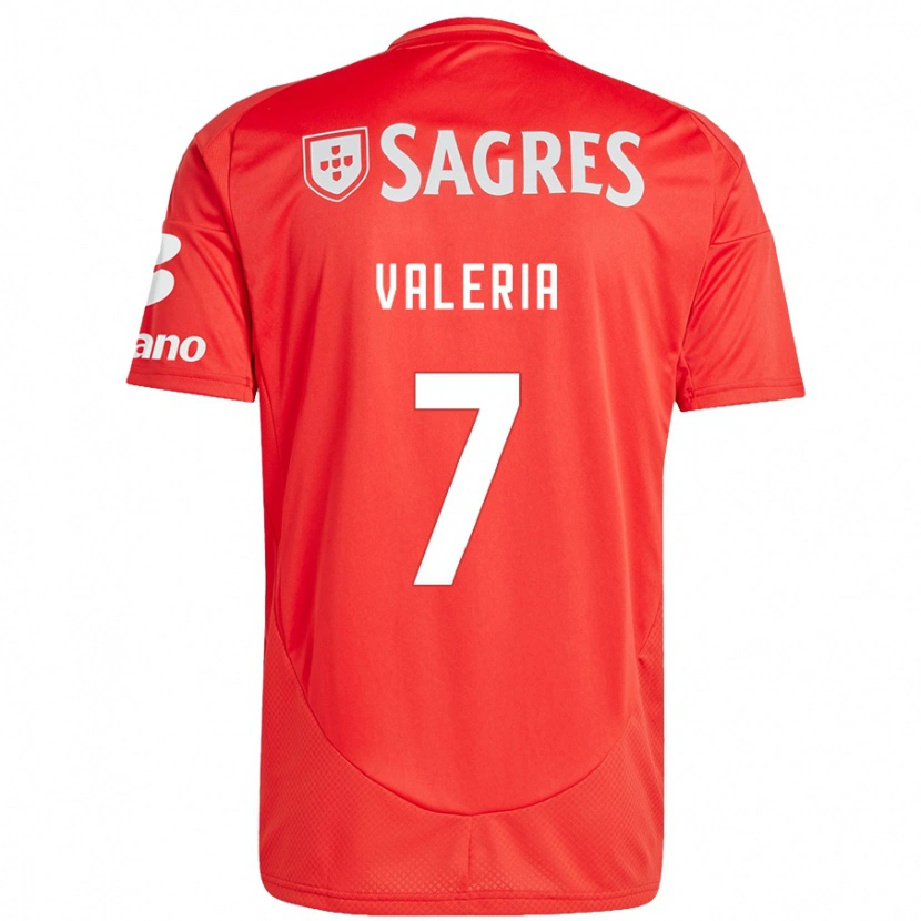 Danxen Kvinnor Valeria #7 Röd Vit Hemmatröja Matchtröjor 2024/25 Tröjor T-Tröja