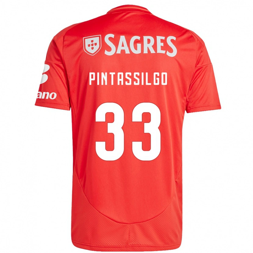Danxen Kvinnor Lara Pintassilgo #33 Röd Vit Hemmatröja Matchtröjor 2024/25 Tröjor T-Tröja