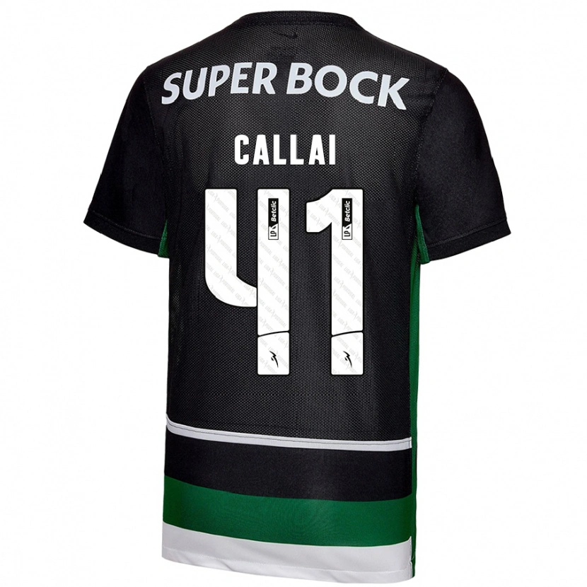 Danxen Kvinnor Diego Callai #41 Svart Vit Grön Hemmatröja Matchtröjor 2024/25 Tröjor T-Tröja