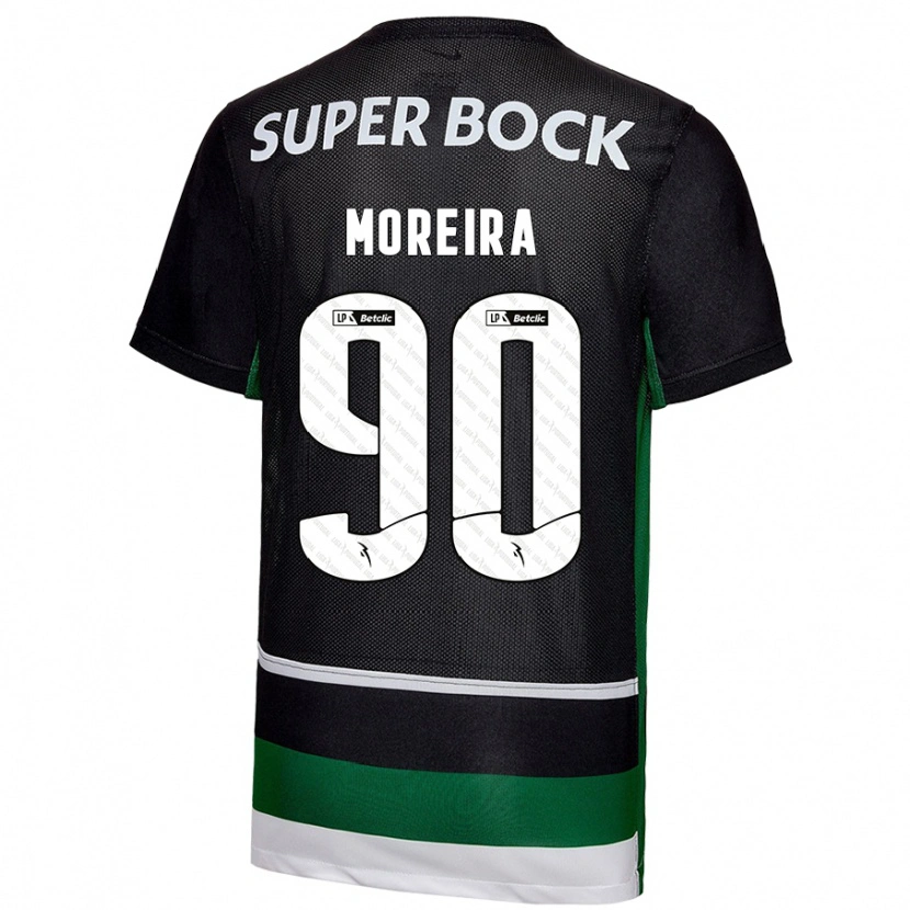 Danxen Kvinnor Afonso Moreira #90 Svart Vit Grön Hemmatröja Matchtröjor 2024/25 Tröjor T-Tröja