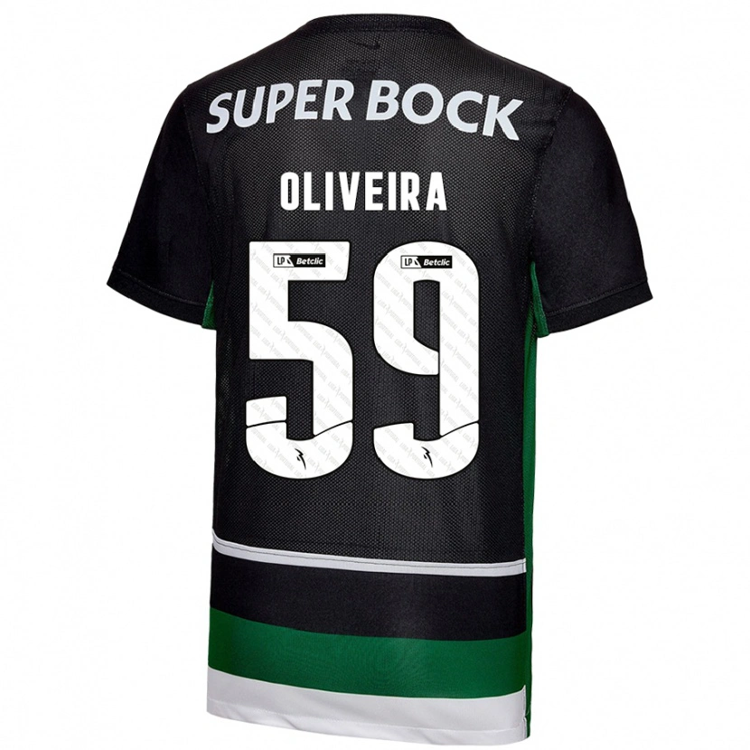 Danxen Kvinnor Kauã Oliveira #59 Svart Vit Grön Hemmatröja Matchtröjor 2024/25 Tröjor T-Tröja