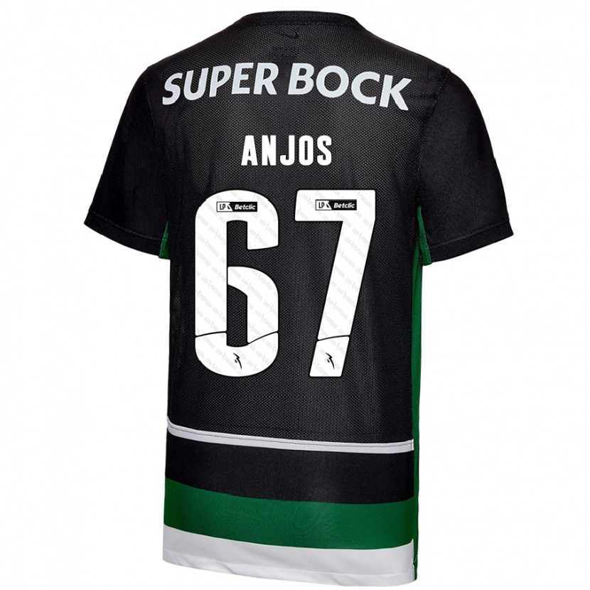 Danxen Kvinnor Lucas Anjos #67 Svart Vit Grön Hemmatröja Matchtröjor 2024/25 Tröjor T-Tröja
