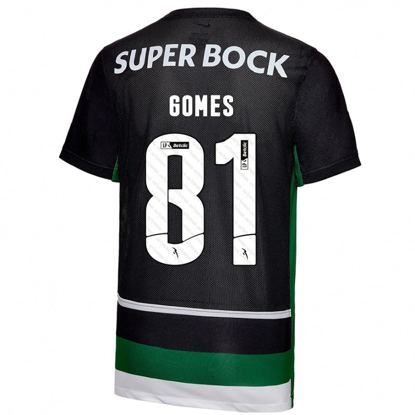 Danxen Kvinnor Salvador Gomes #81 Svart Vit Grön Hemmatröja Matchtröjor 2024/25 Tröjor T-Tröja