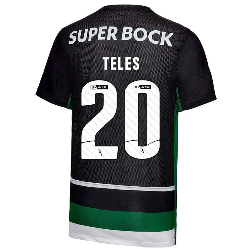 Danxen Kvinnor Ana Teles #20 Svart Vit Grön Hemmatröja Matchtröjor 2024/25 Tröjor T-Tröja