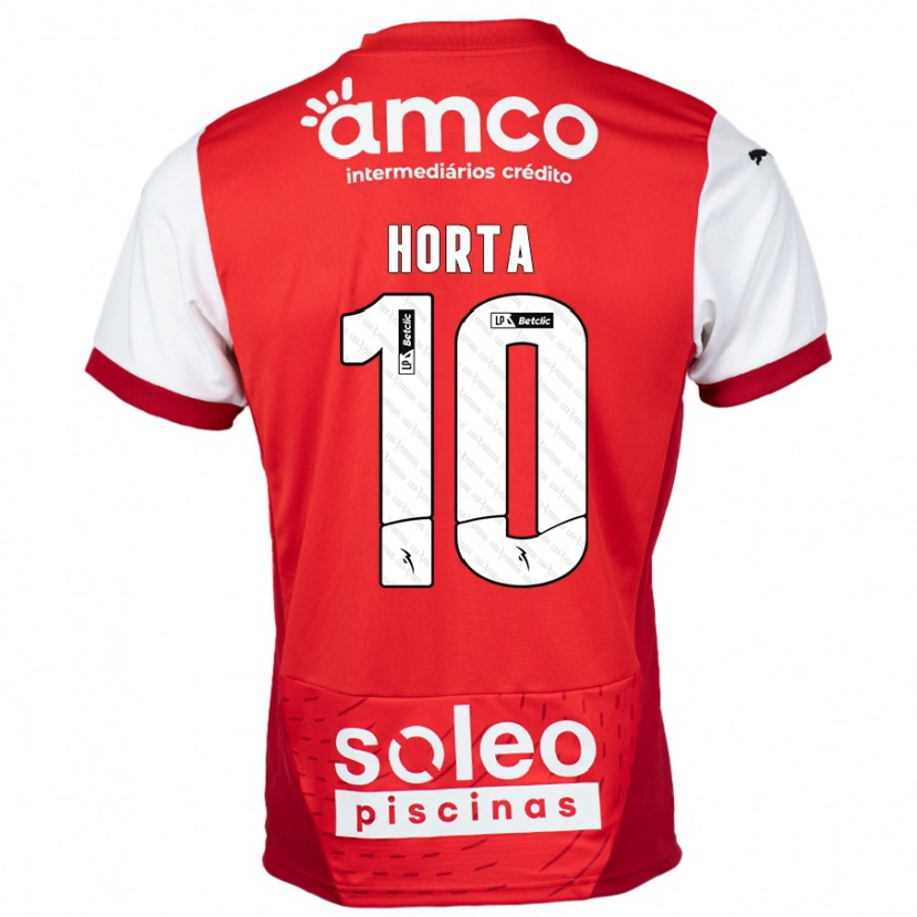 Danxen Kvinnor André Horta #10 Röd Vit Hemmatröja Matchtröjor 2024/25 Tröjor T-Tröja