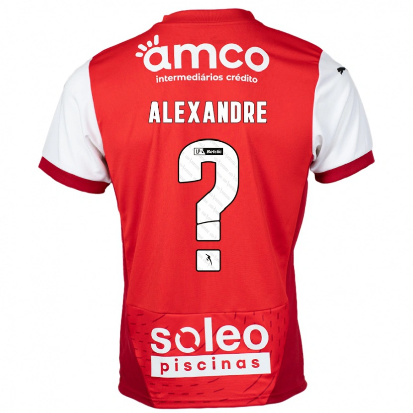 Danxen Kvinnor Daniel Alexandre #0 Röd Vit Hemmatröja Matchtröjor 2024/25 Tröjor T-Tröja