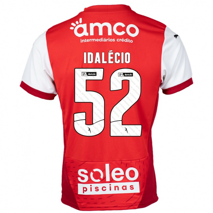 Danxen Kvinnor Idalécio #52 Röd Vit Hemmatröja Matchtröjor 2024/25 Tröjor T-Tröja