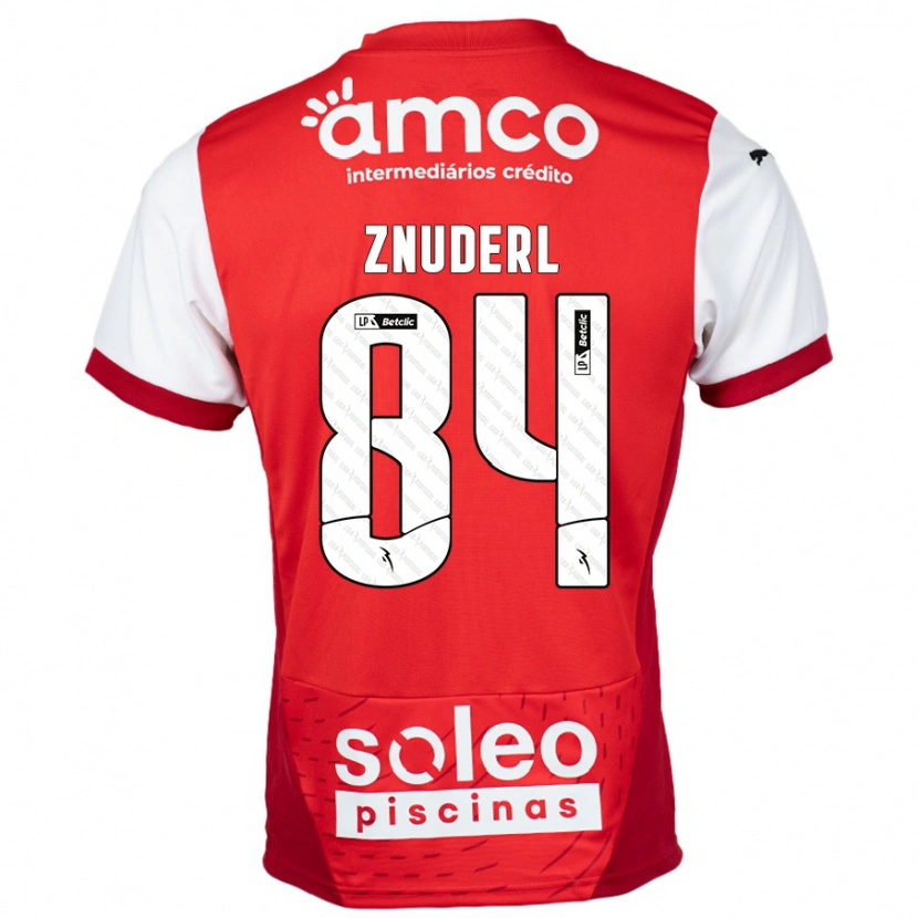 Danxen Kvinnor Tai Znuderl #84 Röd Vit Hemmatröja Matchtröjor 2024/25 Tröjor T-Tröja