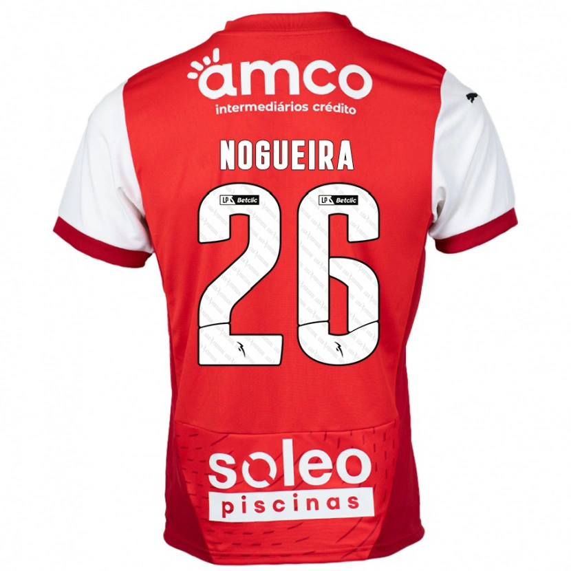 Danxen Kvinnor Ana Nogueira #26 Röd Vit Hemmatröja Matchtröjor 2024/25 Tröjor T-Tröja