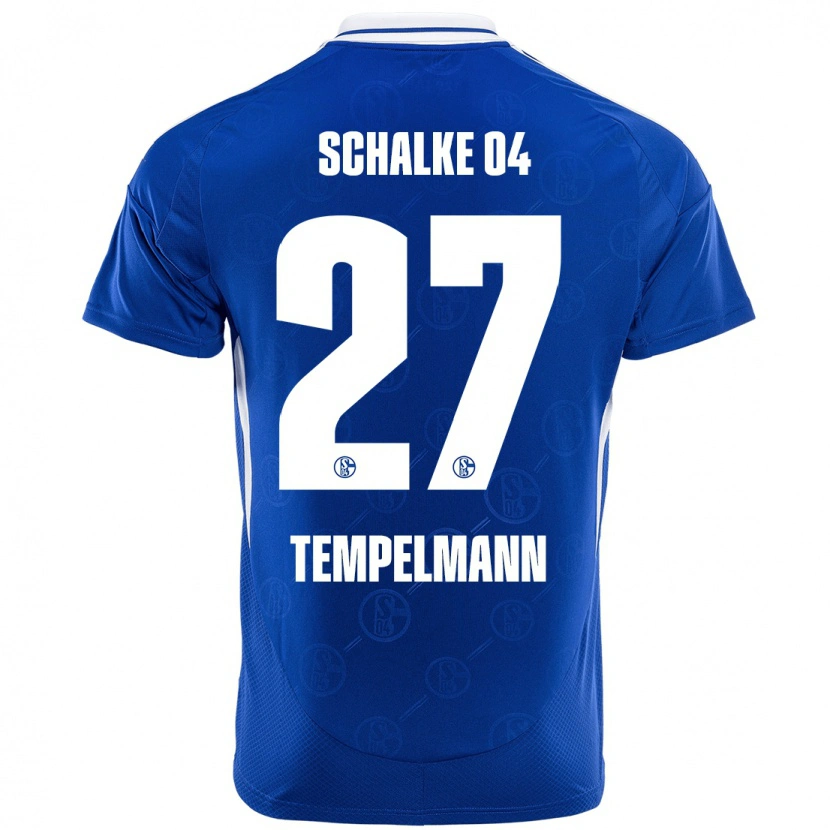 Danxen Kvinnor Lino Tempelmann #27 Kungsblå Hemmatröja Matchtröjor 2024/25 Tröjor T-Tröja