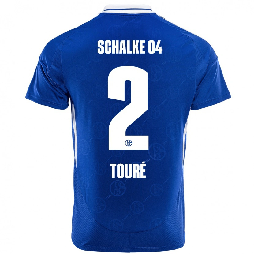 Danxen Kvinnor Tidiane Touré #2 Kungsblå Hemmatröja Matchtröjor 2024/25 Tröjor T-Tröja