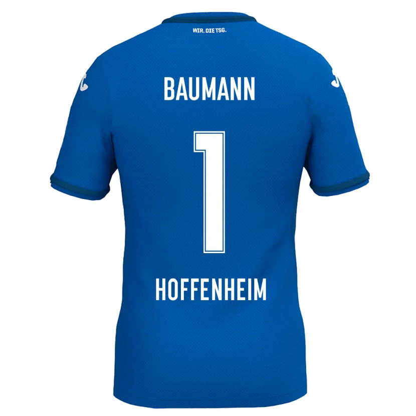 Danxen Kvinnor Oliver Baumann #1 Kungsblå Hemmatröja Matchtröjor 2024/25 Tröjor T-Tröja