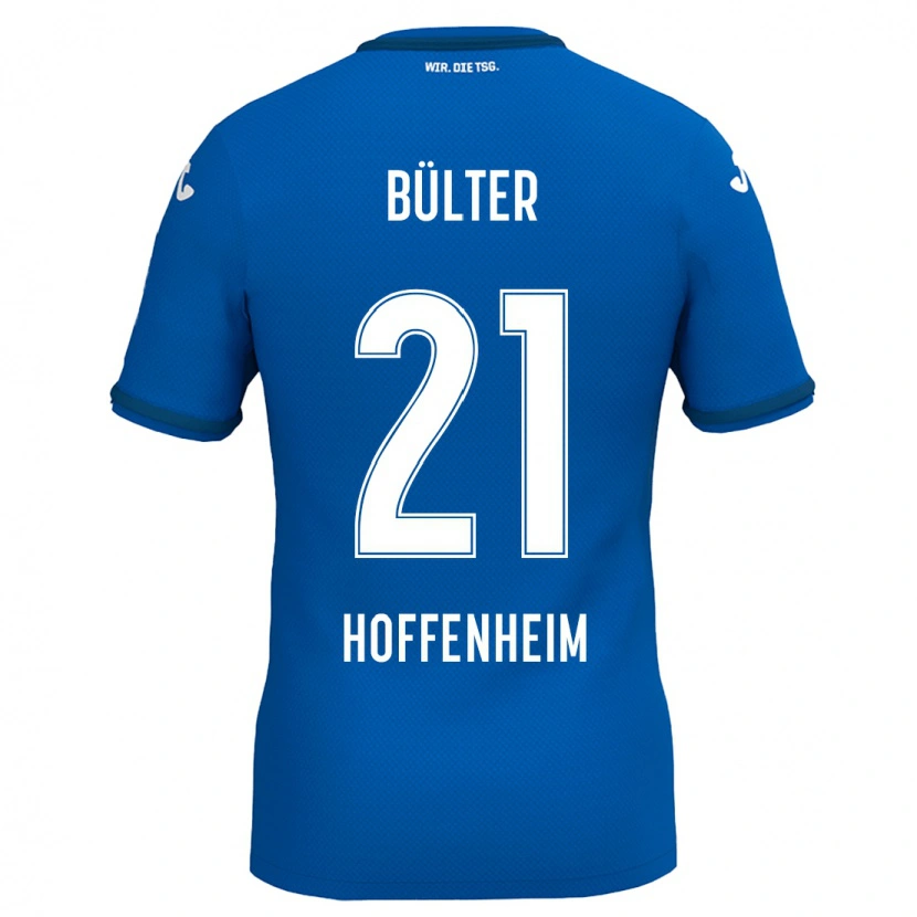 Danxen Kvinnor Marius Bülter #21 Kungsblå Hemmatröja Matchtröjor 2024/25 Tröjor T-Tröja