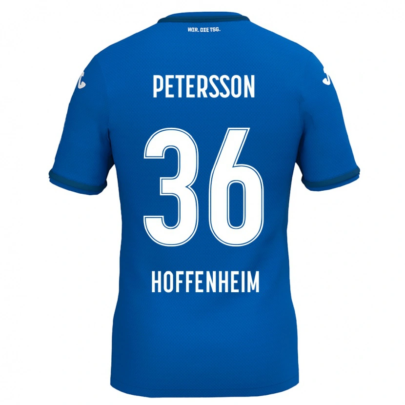 Danxen Kvinnor Lúkas Petersson #36 Kungsblå Hemmatröja Matchtröjor 2024/25 Tröjor T-Tröja