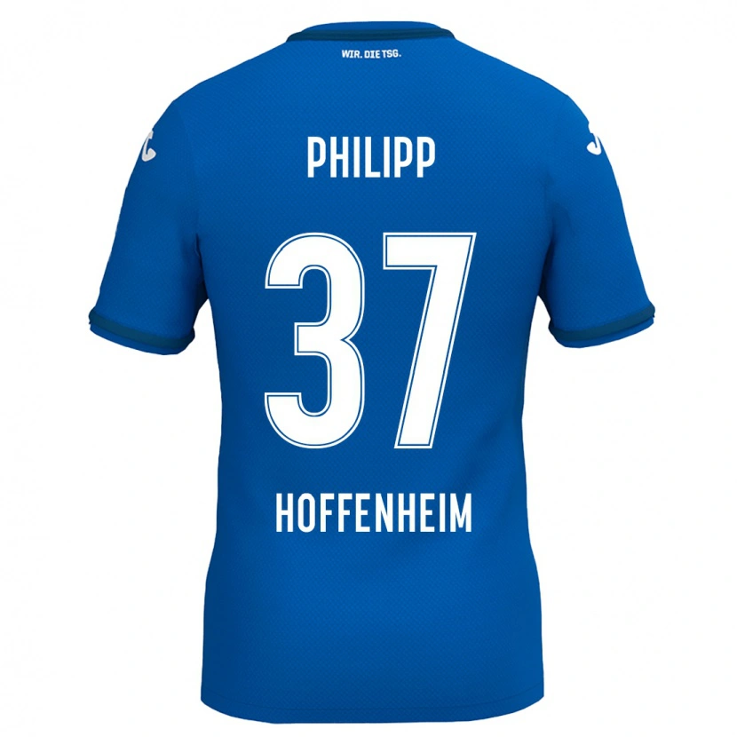 Danxen Kvinnor Luca Philipp #37 Kungsblå Hemmatröja Matchtröjor 2024/25 Tröjor T-Tröja