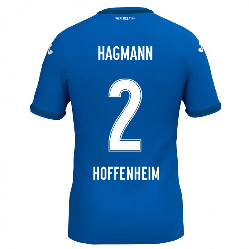 Danxen Kvinnor Felix Hagmann #2 Kungsblå Hemmatröja Matchtröjor 2024/25 Tröjor T-Tröja