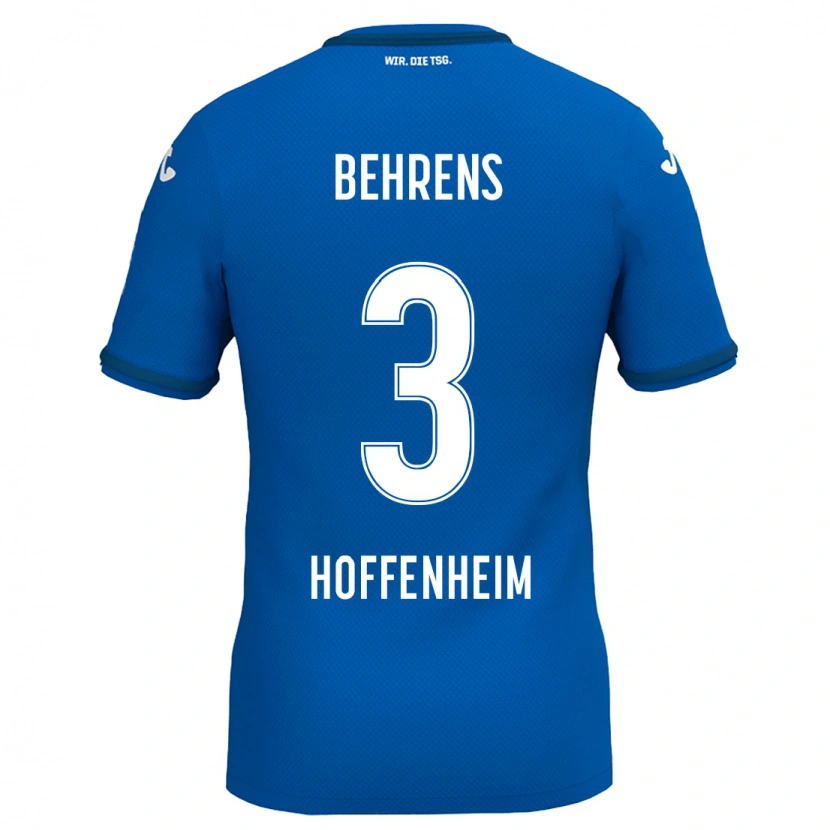 Danxen Kvinnor Hennes Behrens #3 Kungsblå Hemmatröja Matchtröjor 2024/25 Tröjor T-Tröja